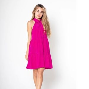 Lavender Brown Silk Dress